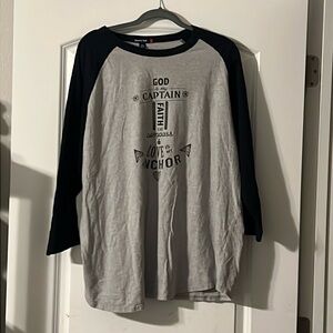 God is my Captain Long Sleeve Tee - 2XL